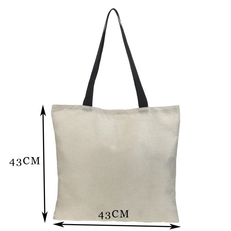 Женская Складная Сумочка, сумки на плечо, пляжная сумка с принтом собаки, женская сумка для покупок, льняная мягкая модная сумка на молнии для лета