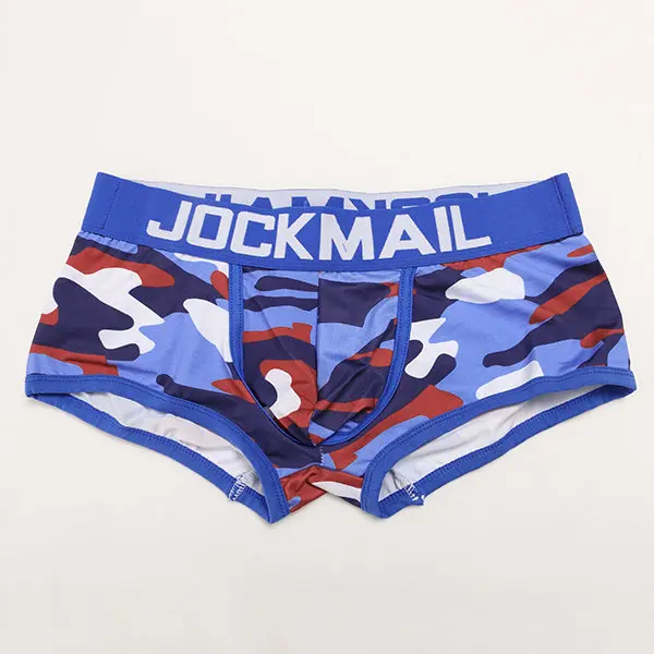 JOCKMAIL, фирменное камуфляжное сексуальное мужское нижнее белье, с принтом, cueca, боксеры, боксеры, мужские Трусы-слипы, hombre, трусы-боксеры, мужское Гей Нижнее белье