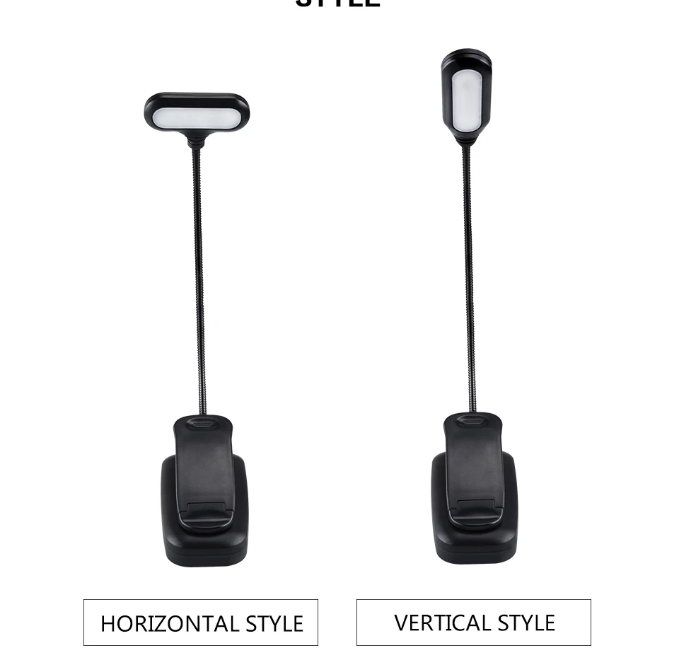 LED Book Light Reading Light Flexible Book Lamp Clip Table Desk Lamp For Notebook Laptop PC Computers (14)