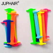 JUP 1 Set /12 Pcs New Kids Child No Tie Shoelaces All Sneakers Applicable Shoelaces Elastic Silicone Shoelaces Sneakers Fit Belt