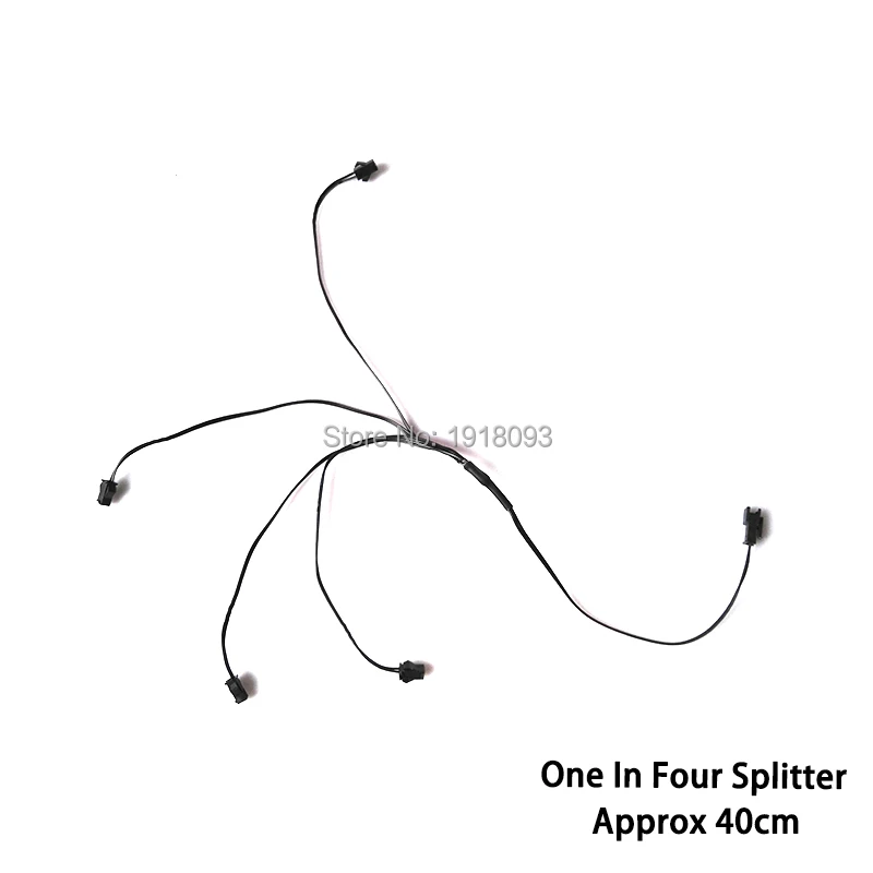 

EL Wire Connectors One in Four Connector(One Male Connector with 4 Female Connectors) as EL Wire accessories