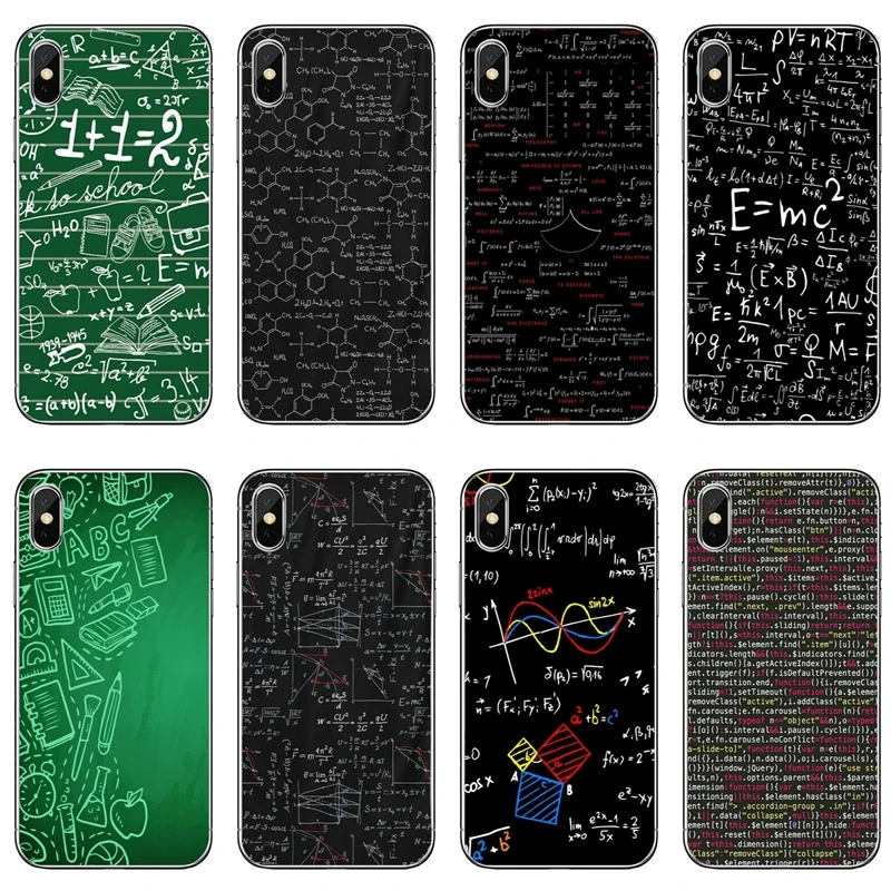 

Symbol Math Science Physics Formulas For Apple iPhone X XR XS Max 8 7 plus 6s 6 plus SE 5s 5c 5 4s 4 Soft phone cover case
