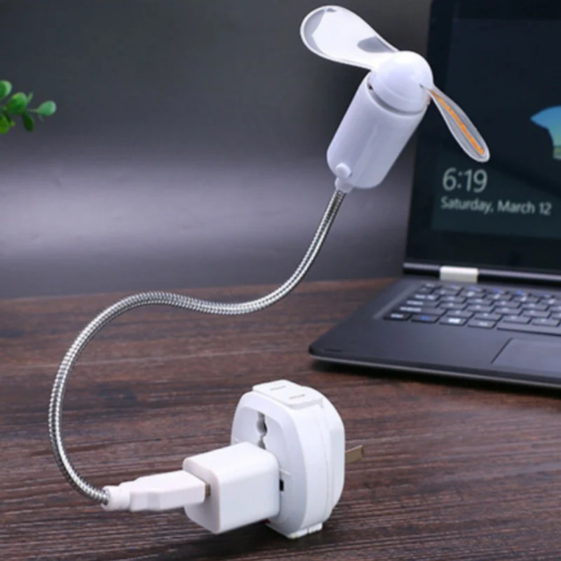Вентилятор USB Мягкая металлическая трубка может быть согнута под любым углом Светодиодная лампа в форме слова дизайн дисплея самостоятельно хороший подарок 9x3 см