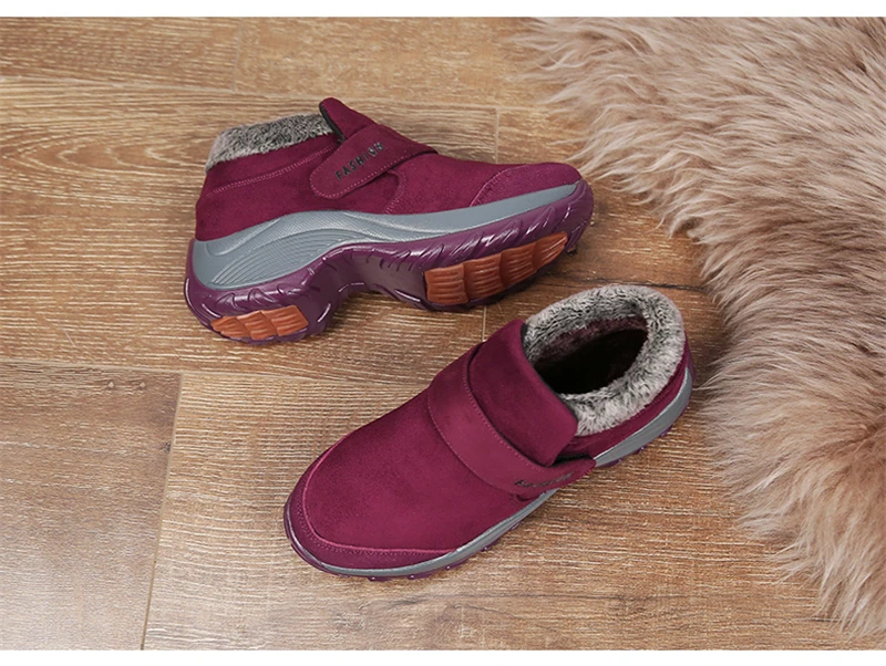 HZXINLIVE/ г.; зимние женские теплые ботинки; водонепроницаемые теплые плюшевые ботильоны на платформе; походные кроссовки; обувь; botas mujer invierno