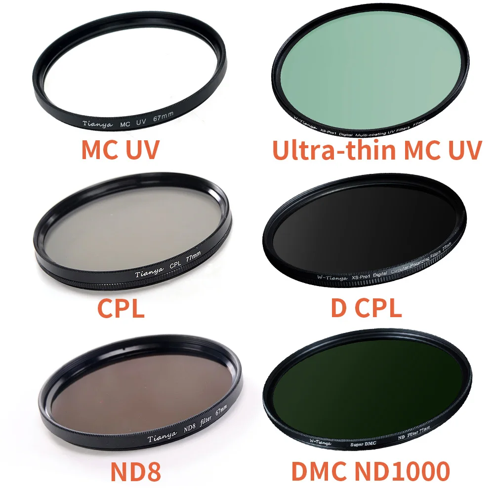 Wtianya 67 мм UV CPL ND4 ND8 ND1000 крупный градиентный фильтр star kit для Canon 18 135 или Nikon 105 мм/18 140