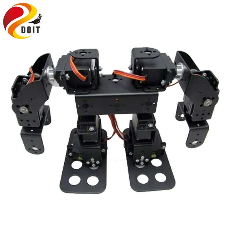 

8DOF Humanoid Robot Robotic Walking Bipedal Steering Gear Bracket Part Unassembled DIY RC Toy