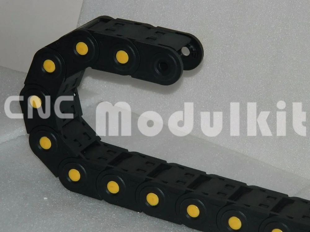 CNC Router Cable Drag Chain Link Internal Size 35 X 50 Total Closed With Yellow Point Industrial Plastic Nylon From Modulkit |
