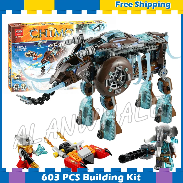 

603pcs Maula's Ice Mammoth Stomper Detachable Flyer 10297 Model Building Blocks Kids Children Gifts sets Compatible with