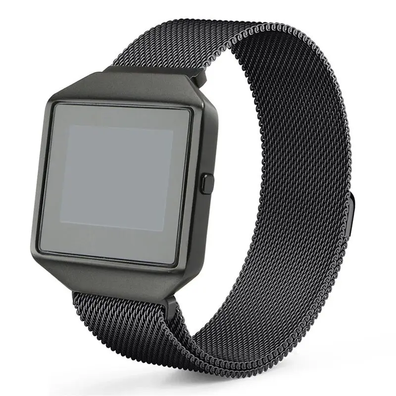 Браслет Oulucci для Fitbit Blaze Band с новым металлическим каркасом сетчатый из