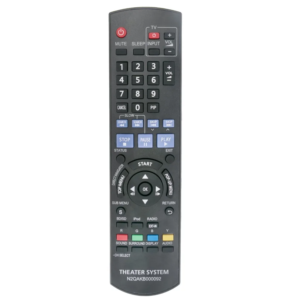 

New N2QAKB000092 Remote Control fits for Panasonic Disc Home Theater Sound Blu-ray System SB-HF480 SB-HC480 SC-BT228