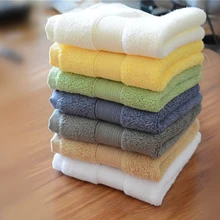 

White 35x35cm Small Hand Towel 100% Cotton Solid Thick 77g Square Face Towels Plain Dyed Quick-Dry Home Hotel Bathroom Supply