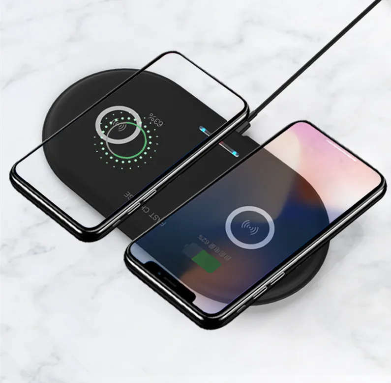 2in1 5 Вт Беспроводной зарядный коврик для iPhone X XR XS samsung Galaxy S9 плюс S8 Примечание 8