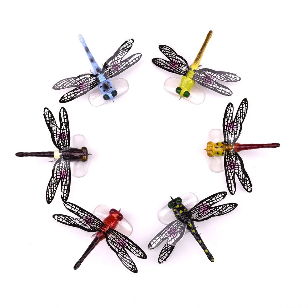 2019 fishing lure hair hook bionic cockroach fake bait insect lure bait water surface wave climbing fly bait crankbait 30J20 (1)