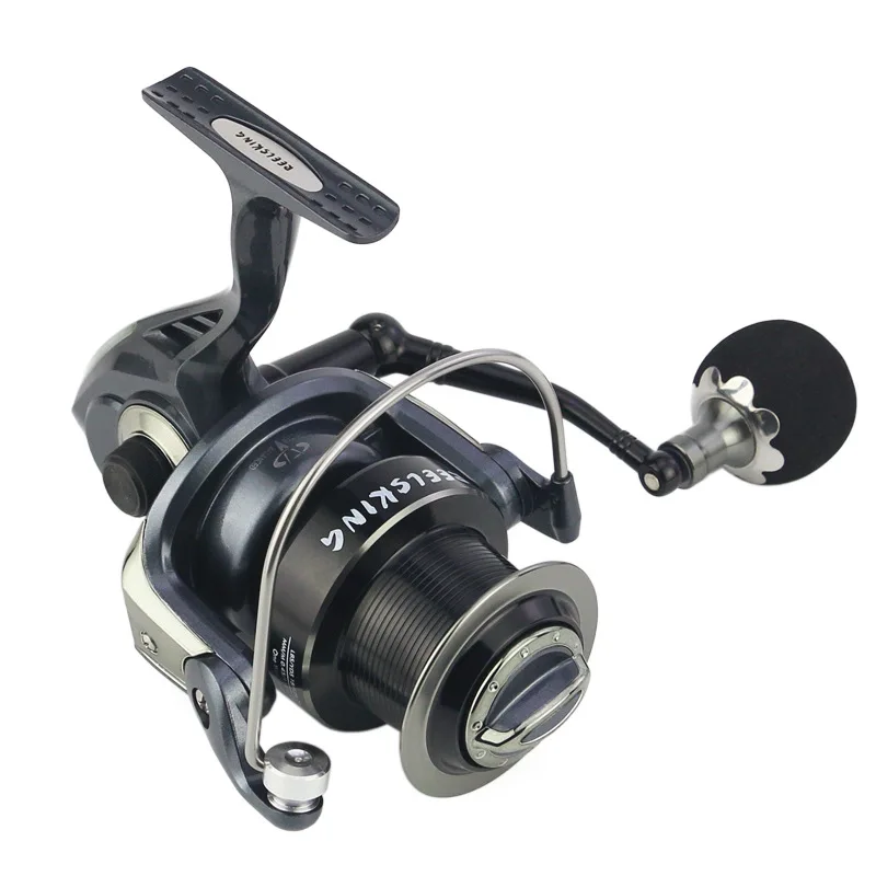 YUYU البحر بكرة لف صنارة صيد 4000-10000 المعادن بكرة 13 + 1BB SaltwaterSurfcasting الصيد بكرة بعيدة عجلة الغزل بكرة