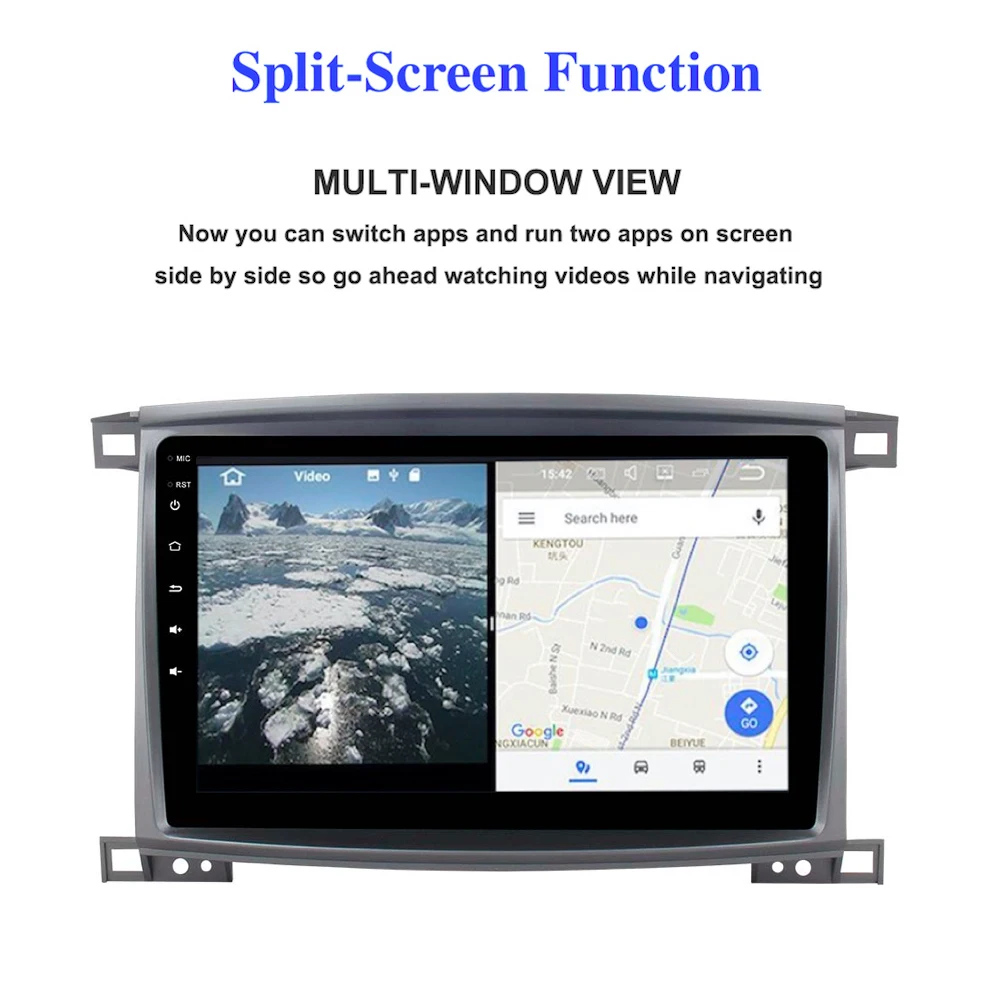 Sale Stereo Head Unit Android 9.0 GPS for Toyota Land cruiser LC100 2003 - 2008 IPS Screen auto-radio navigation 4Gb ram PX5 8-Core 6