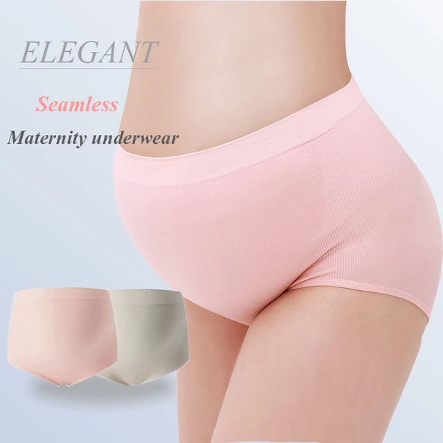 2PCS/Lot) NEW Pregnant Women Underwear Cotton Panties Hight-waist
