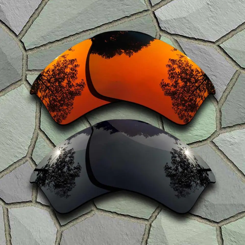 Black-Red Orange Солнцезащитные очки поляризованные Сменные линзы для Оукли полукуртка 2,0 XL-сортов - Цвет линз: Black-Red Orange