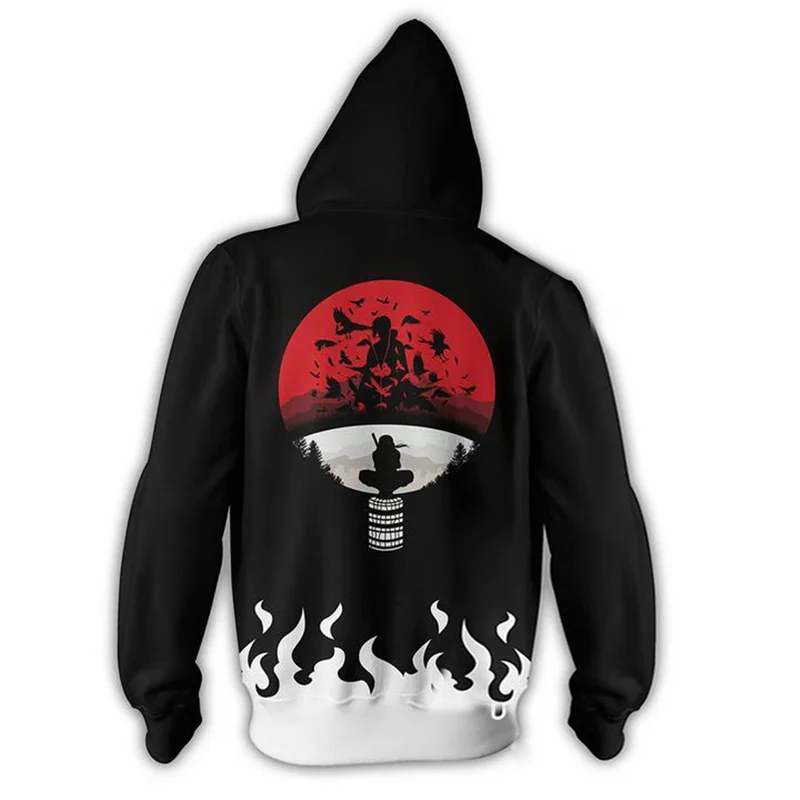 Koop Anime Naruto Boruto Hoodie Uzumaki Boruto Naruto Uchiha Sasuke Akatsuki Tops Hoodies Sweatshirt Dunne Rits Jas Outfit