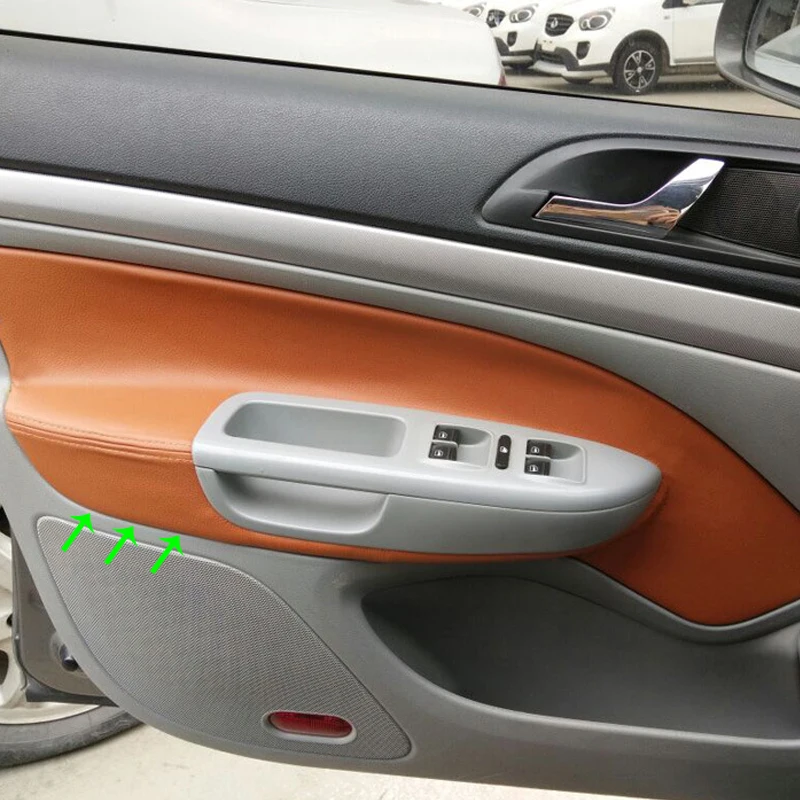 

For Skoda Octavia 2007 2008 2009 2010 2011 2012 2013 2014 4pcs Car Door Armrest Panel Microfiber Leather Protection Cover Trim