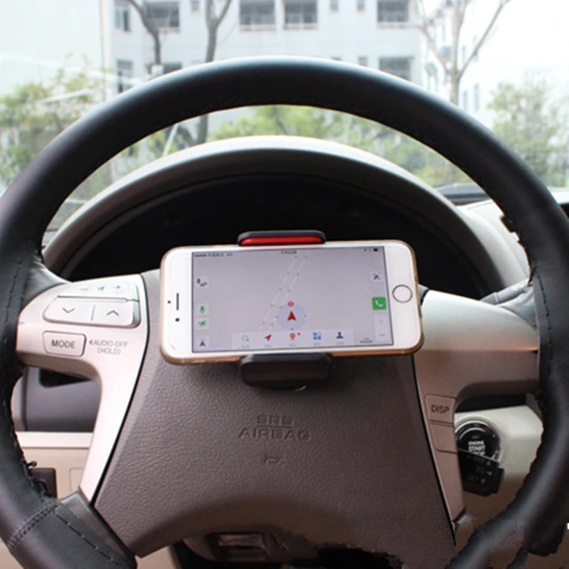 

Car Steering Wheel Phone Holder Navigation Bracket Stand Mobile Phone Holder Universal for Width 55-90mm Phone High Quality
