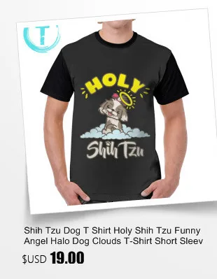 Shih Tzu футболка Shih Tzu Dog футболка мужская Базовая графическая Футболка с принтом 5x с коротким рукавом забавная полиэфирная футболка