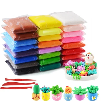 

24/36pcs/lot Playdough Baby Care Air Drying Handprint Footprint Imprimt Kid Casting DIY Tool Soft Plasticine Toy Polymer Clay