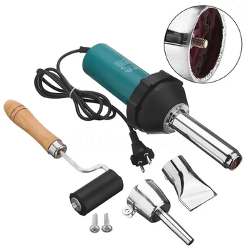 

1Set Hot Air Gas Torch Plastic Welding Tools Kit 220V 1080W 50Hz + Nozzle + Pressure Roller with 2pcs Screws