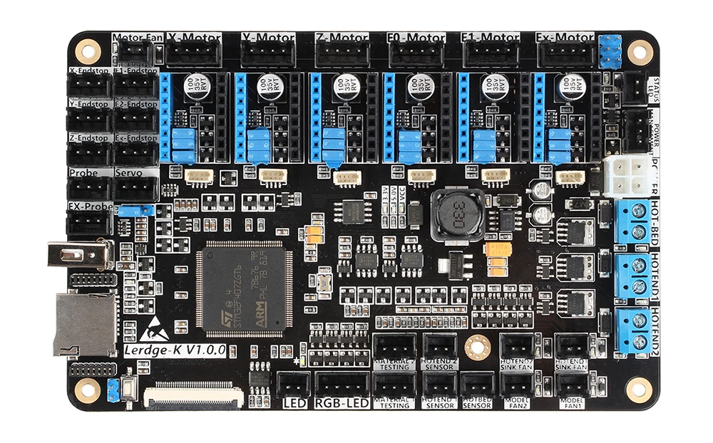 XCR3D части принтера Lerdge-K плата A4988 DRV8825 LV8729 TMC2208 драйверы дополнительно ARM 32 бит контроллер сенсорный экран материнская плата