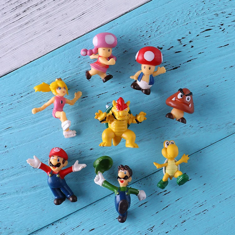 Cute Mini 3D Super Mario Bros Fridge Magnets Figurine Toys For Children Kids Metal Surface Magnetive Mario Peach Mushroom Toys Cute Mini 3D Super Mario Bros Fridge Magnets Figurine Toys For Children Kids Metal Surface Magnetive Mario Peach Mushroom Toys