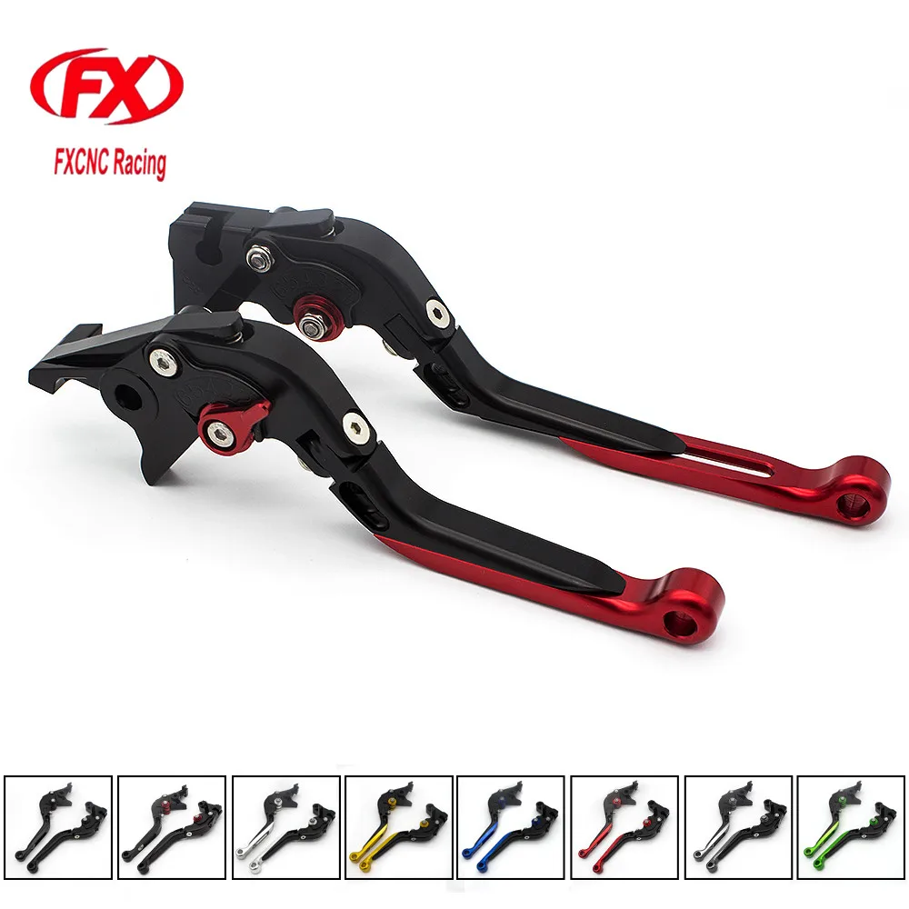 FX Motorcycle Frosted Brake Clutch Lever Folding Extending Levers For