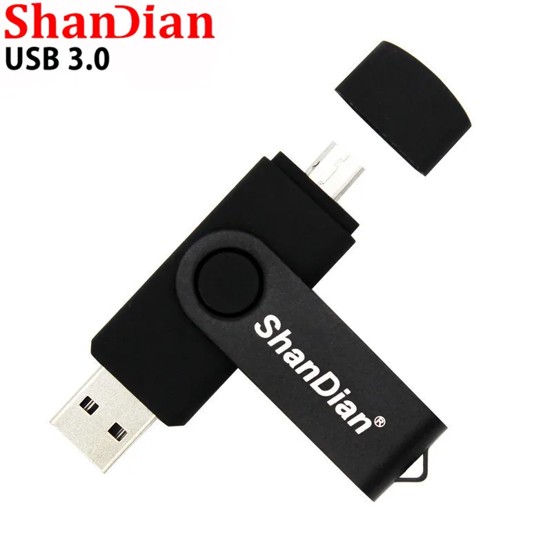 SHANDIAN USB 3,0 OTG Usb флеш-накопитель, 4 ГБ, 8 ГБ, 32 ГБ, 64 ГБ, 128 ГБ, карта памяти, Usb флешка, флешка флеш-накопитель для Android