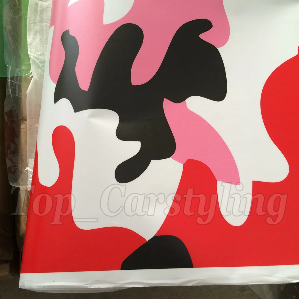 red black white snow arctic camo vinyl wrap camouflage Car wrapping cover sheets stickers (6)