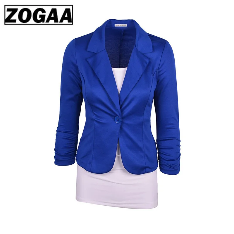 ZOGGA Small Suit 2019 New European and American Slim One Button Suit Jacket European and American Women's Suits