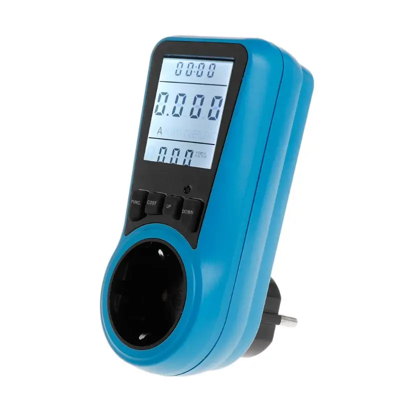Buy 230V 50Hz AC Power Meter EU Socket Digital Current
