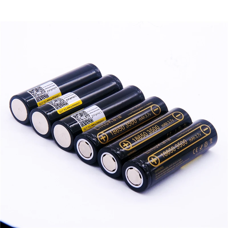 LiitoKala Lii-35A 18650 3500mAh 3,7 V литий-ионная аккумуляторная батарея 10А литиевая батарея с высоким дренажом для Flashinglight Vaping