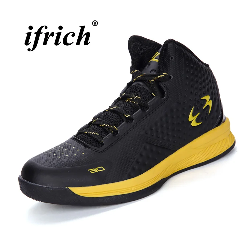 Basketball Training Shoes Couples Black Blue Gym Basketball Boots Men Women Comfortable Basketball Shoes High Top Athletic Shoes