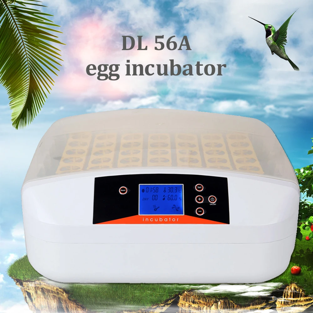 

48 Egg Brooder Digital Automatic Turning Incubator Hatcher Chicken Duck Humidity Temperature Control Hatching Machine Farm Use