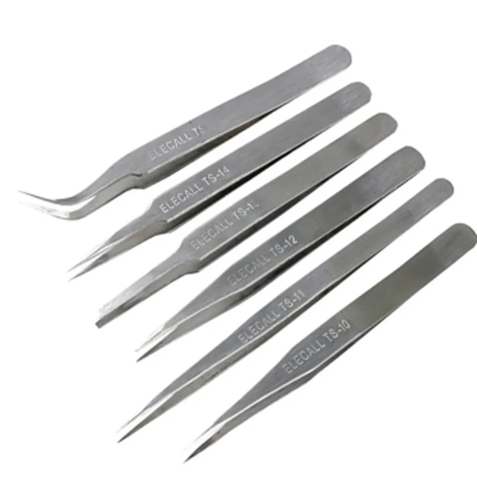 1 шт. пинцет из нержавеющей стали|stainless steel tweezers|steel tweezersquality tweezers |