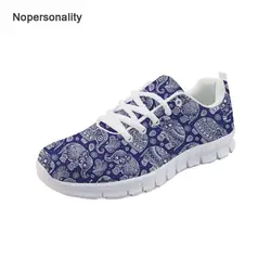 Nopersonality/Модные женские сетчатые кроссовки с принтом слона, дышащие женские весенне-осенние туфли на плоской подошве, удобная сетчатая обувь