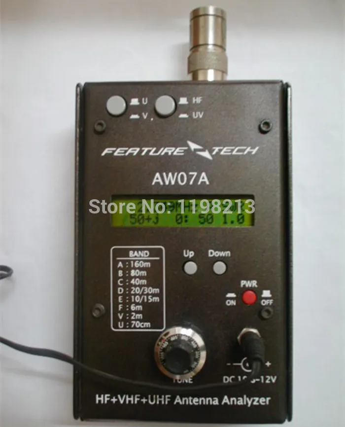 AW07A ВЧ ОВЧ UHF 160 м сопротивление SWR антенна анализатор для радиолюбителей DIY Walkie Talkie двухсторонние радио