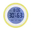 Plastic Digital LCD Electronic Humidity Temperature Time Function Wall Clock Thermometer Hygrometer With Black Light Clocks ► Photo 3/6