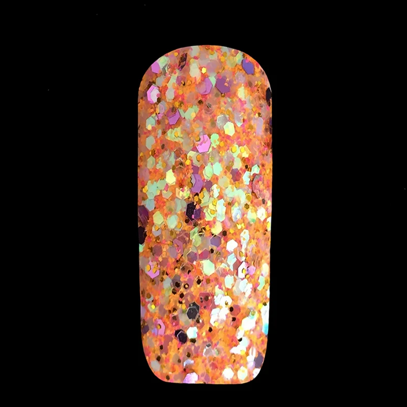 Блестящая акриловая пудра для маникюра разных размеров 10 г|nail glitter powder|glitter powdernail
