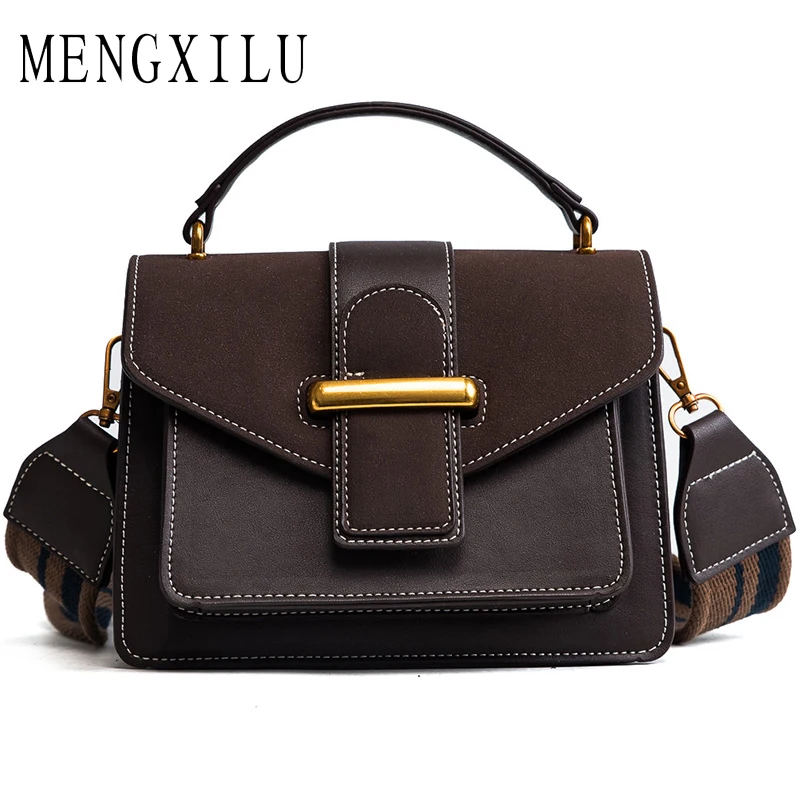 MENGXILU Brand Crossbody Bags For Women Scrub Messenger Bag Small Designer Handbags High Quality Ladies Tote Bag Sac A Main 2017 MENGXILU Brand Crossbody Bags For Women Scrub Messenger Bag Small Designer Handbags High Quality Ladies Tote Bag Sac A Main 2017
