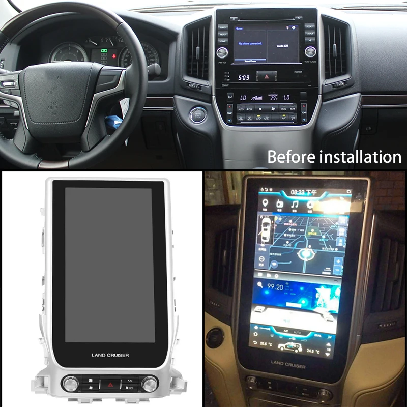 Discount LiisLee Car Multimedia DVD GPS Audio Radio Stereo For Toyota Land Cruiser 200 J200 LC200 Roraima Original Style Navigation NAVI 1