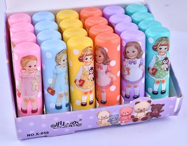 24pcs/pack Cute Lip Balm Beauty Lipbalm Moist Smooth Balm Makeup Lips