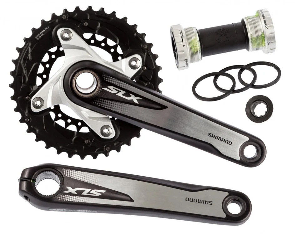 

Shimano SLX M675 2x10 Speed bike bicycle MTB Crankset 175mm 38-26T with BB52