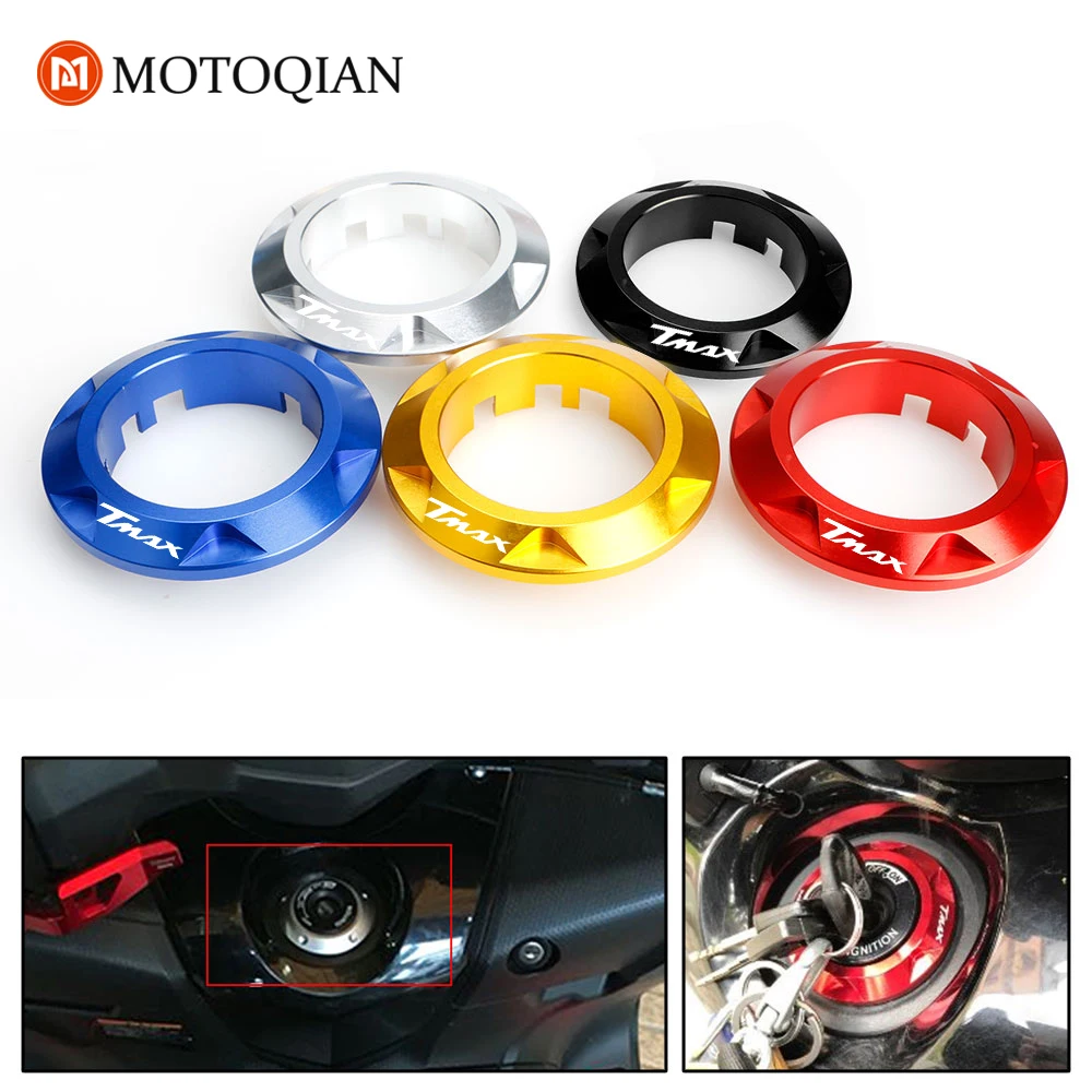 

New Moto Ignition Switch Covers Decorative Caps for Yamaha TMAX 530 2013 2014 2015 Motorcycle Key Switch Guard Protector Rings