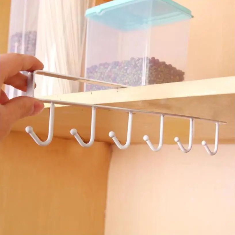 

Kitchen Storage Rack Cupboard Hanging Hook Hanger Chest Storage Organizer Holder