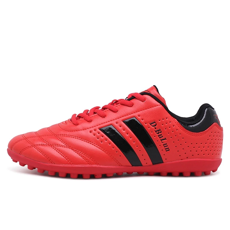 Оригинальные китайские мужские футбольные бутсы для детей и женщин, футбольные бутсы для тренировок, брендовые новые спортивные футбольные бутсы, качественные кроссовки для мальчиков - Цвет: Red