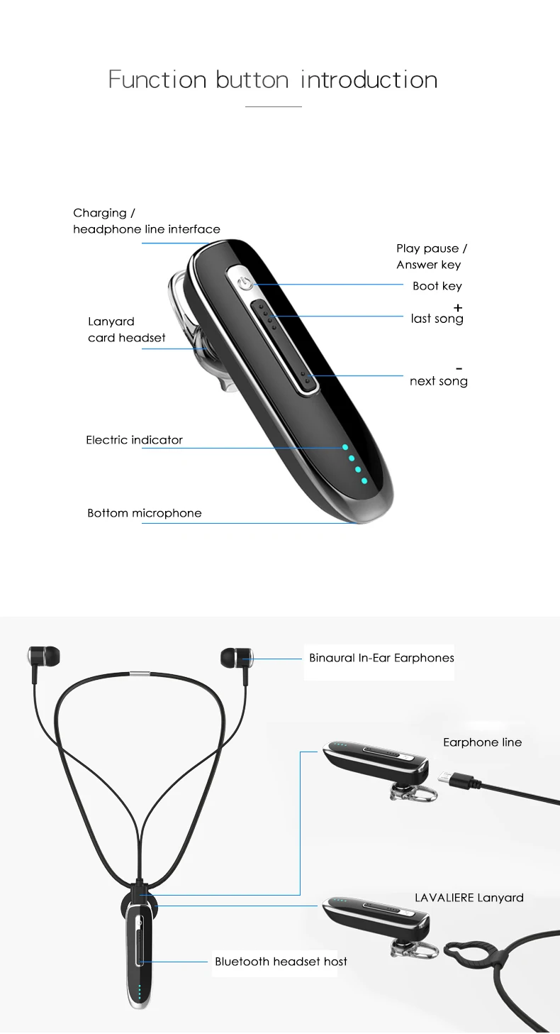 Беспроводные мини-наушники с Bluetooth, одиночные бинауральные наушники с длительным временем ожидания, наушники с громкой связью, стерео микрофон, микрофон, игровой телефон, розовый цвет